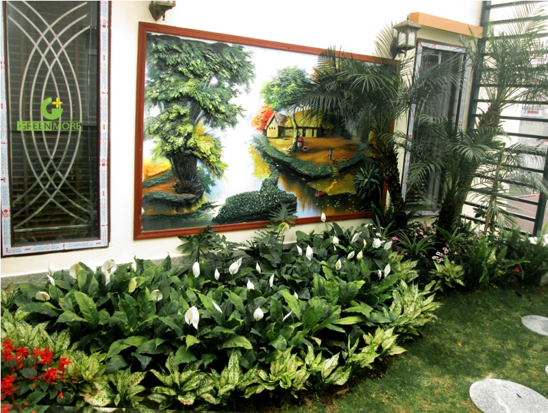 Thiết kế và thi công vườn sân thượng ở Ninh Hiệp