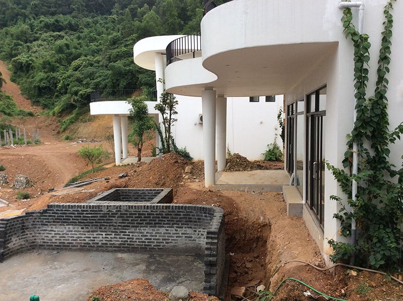 hiện trạng công trình SUNNY VILLA - Biệt thự sân vườn trên đồi Ivory Hòa Bình