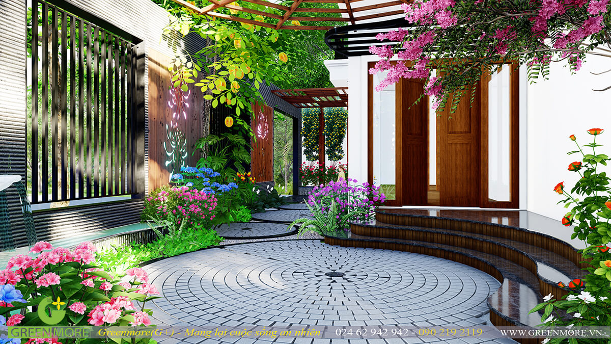 6 mẫu sân vườn đẹp Greenmore thiết kế cuối năm 2020