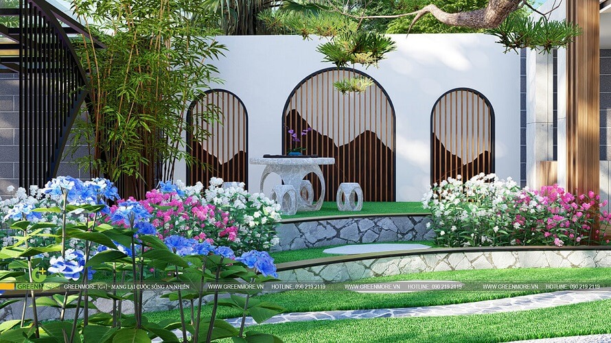THANH GARDEN - Sân vườn Greenmore thiết kế tại Vĩnh Yên, Vĩnh Phúc