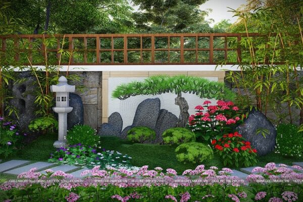Phong cách sân vườn Nhật Bản do Greenmore thực hiện