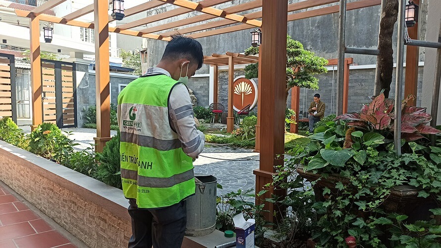 Greenmore chăm sóc bảo dưỡng sân vườn sau thi công tại Bắc Giang