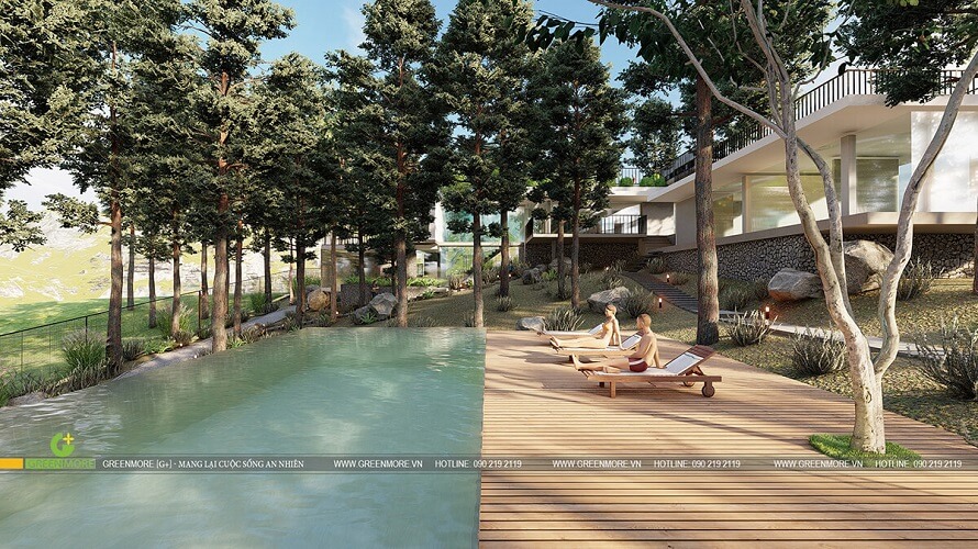 Thiết kế cảnh quan biệt thự nghỉ dưỡng tại Tam Đảo