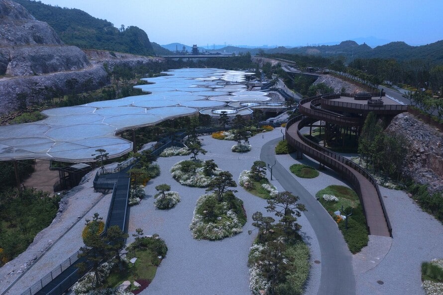 Cảnh quan khu vườn tương lai tại Nam Kinh, Trung Quốc