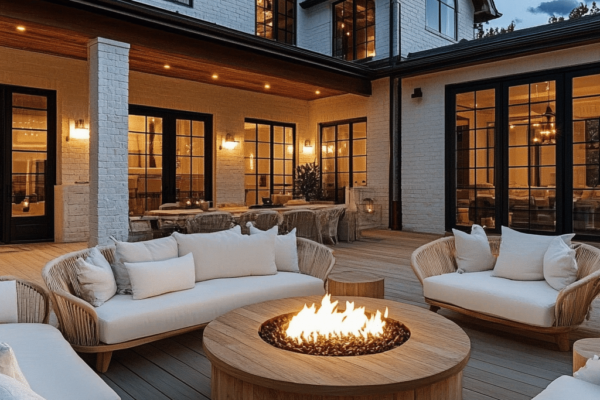 Lò sưởi – Điểm nhấn ấm áp cho sân vườn xanh