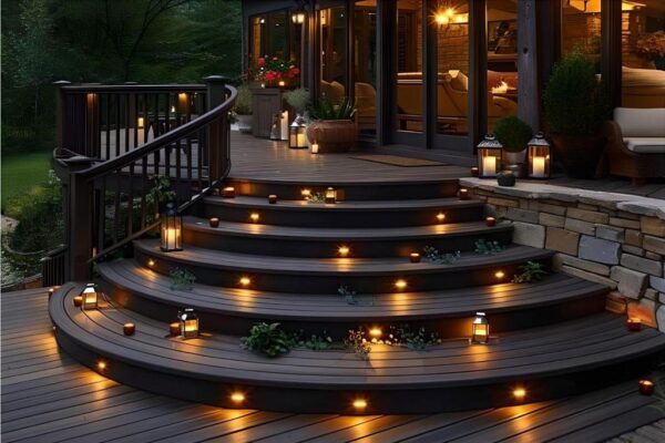 Tạo điểm nhấn cho sân vườn với lối đi bậc thang