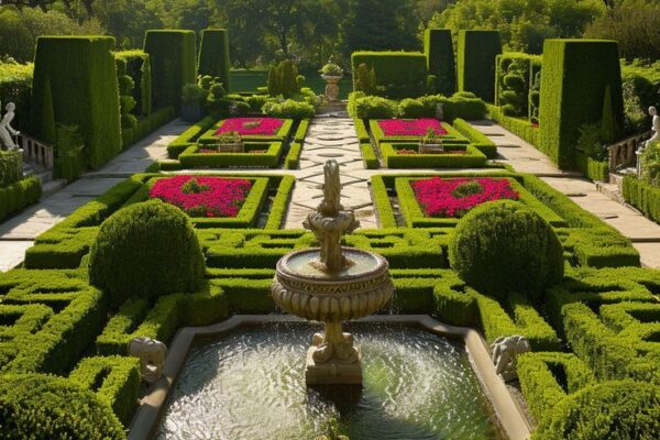 Tìm về vẻ đẹp cổ điển và sang trọng với sân vườn châu Âu