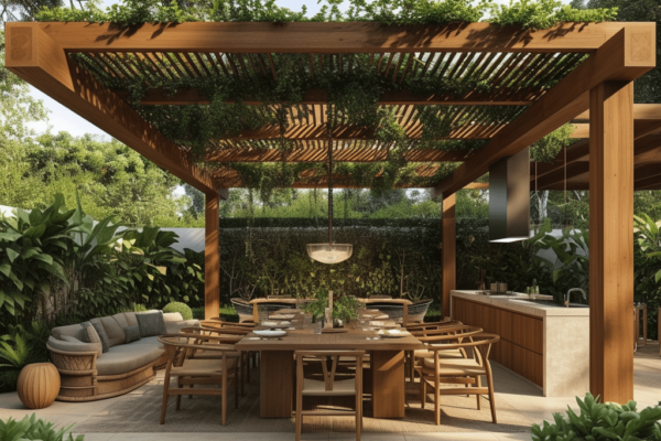 Các mẫu sân vườn sau nhà chắc chắn bạn sẽ thích!