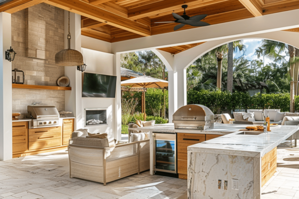 Điểm nhấn cho sân vườn: Nhà bếp ngoài trời