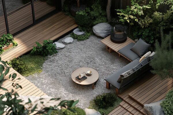 Vườn Zen Tối Giản: Kiến Tạo Không Gian Tĩnh Lặng Ngay Phố Thị