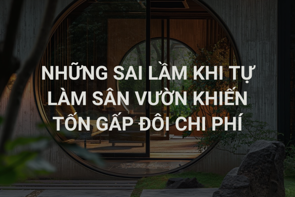 Những Sai Lầm Khi Tự Làm Sân Vườn Khiến Tốn Gấp Đôi Chi Phí