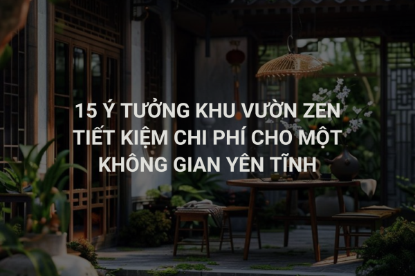 15 ý tưởng khu vườn Zen tiết kiệm chi phí cho sân vườn