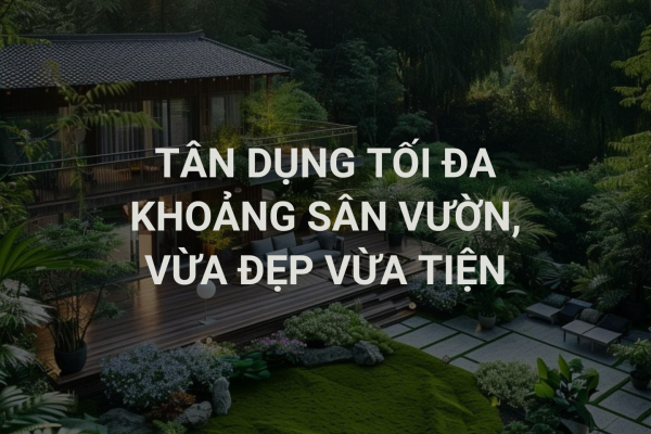 Sân Vườn Đẹp: Đừng Chỉ Để Ngắm, Hãy Tận Dụng Tối Đa