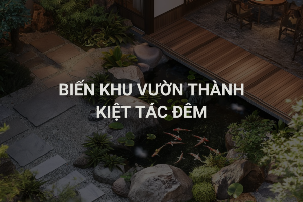 Biến Khu Vườn Thành Kiệt Tác Đêm