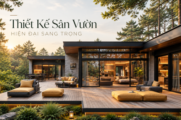 Mẫu Thiết Kế Sân Vườn Hiện Đại Sang Trọng
