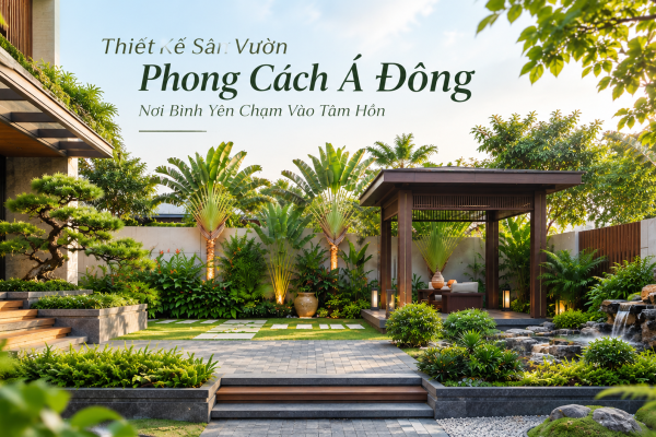 Thiết Kế Sân Vườn Phong Cách Á Đông