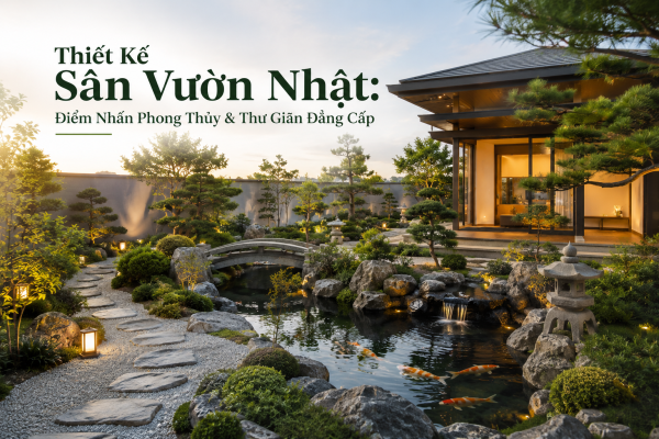 Thiết Kế Sân Vườn Nhật: Phong Thủy & Thư Giãn
