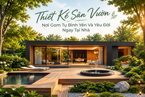 Thiết Kế Sân Vườn – Nơi Bình Yên Và Yêu Đời Ngay Tại Nhà
