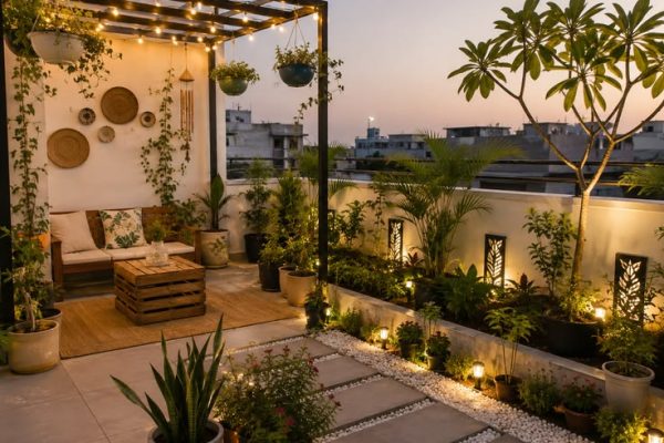 Thiết kế sân thượng đẹp cho biệt thự cao cấp